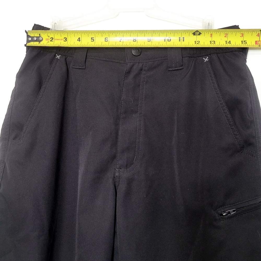 Wrangler Outdoor Black Chino Hiking Shorts Mens Size 30 Moisture Wicking - Picture 6 of 10